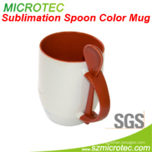 Own Desgin Picture Sublimation Ceramic Mug with Spoon